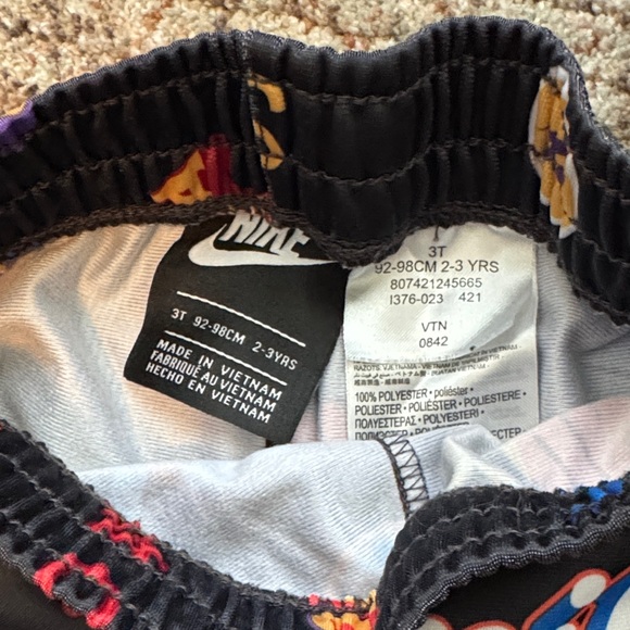 Nike Kids Black Multicolor Logo Joggers - Picture 5 of 5